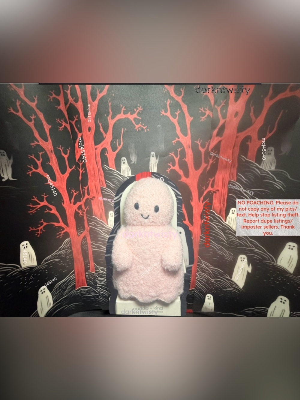BNWT CUDDLE + KIND BLUSH GHOST DEPT STORE CARDED